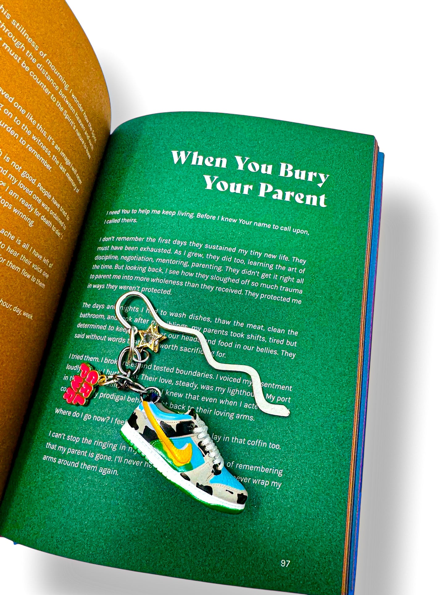 Sneaker Head Girl Hook Bookmark
