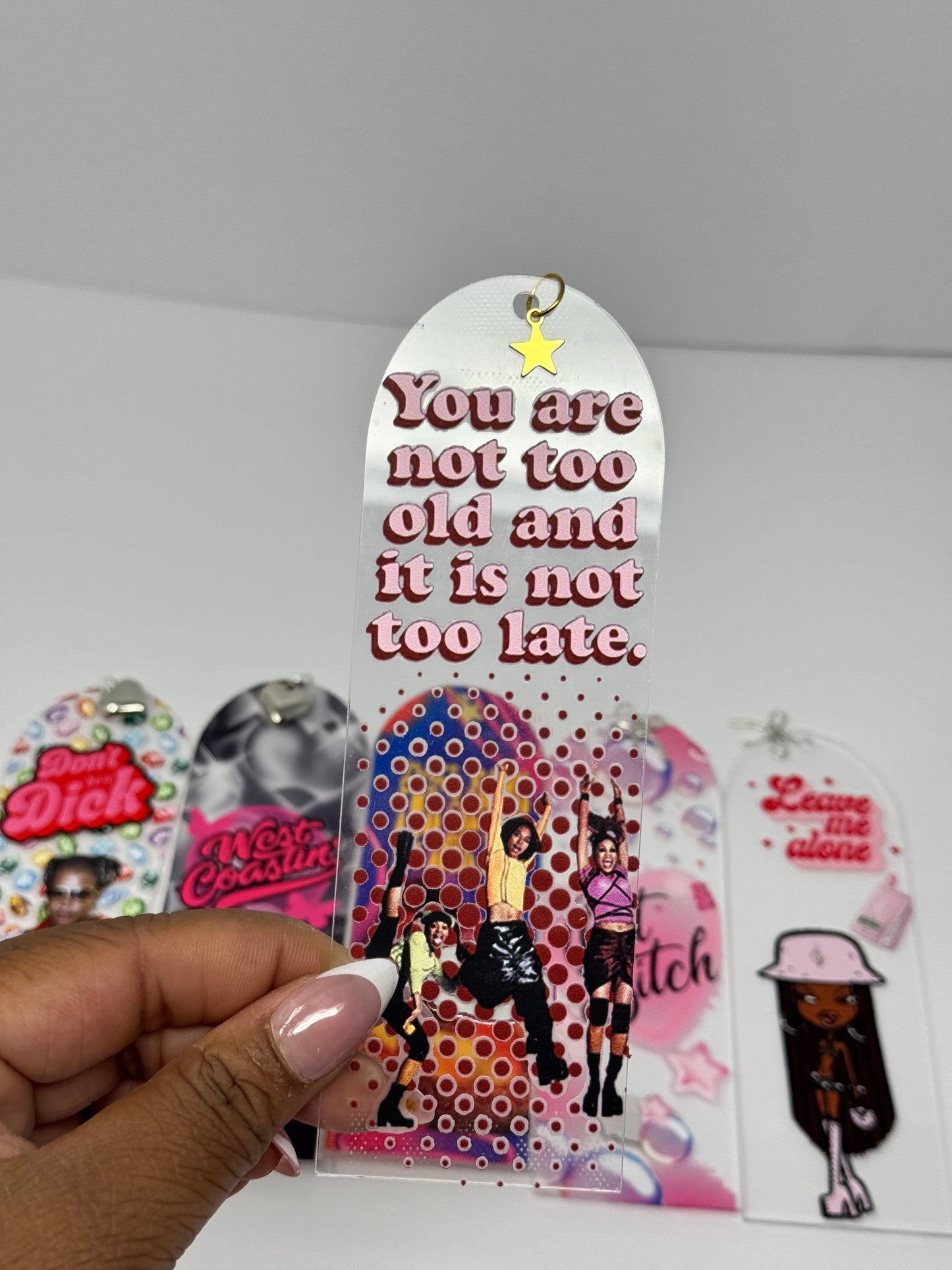 Bookish Baddie Acrylic Bookmark (1pc)