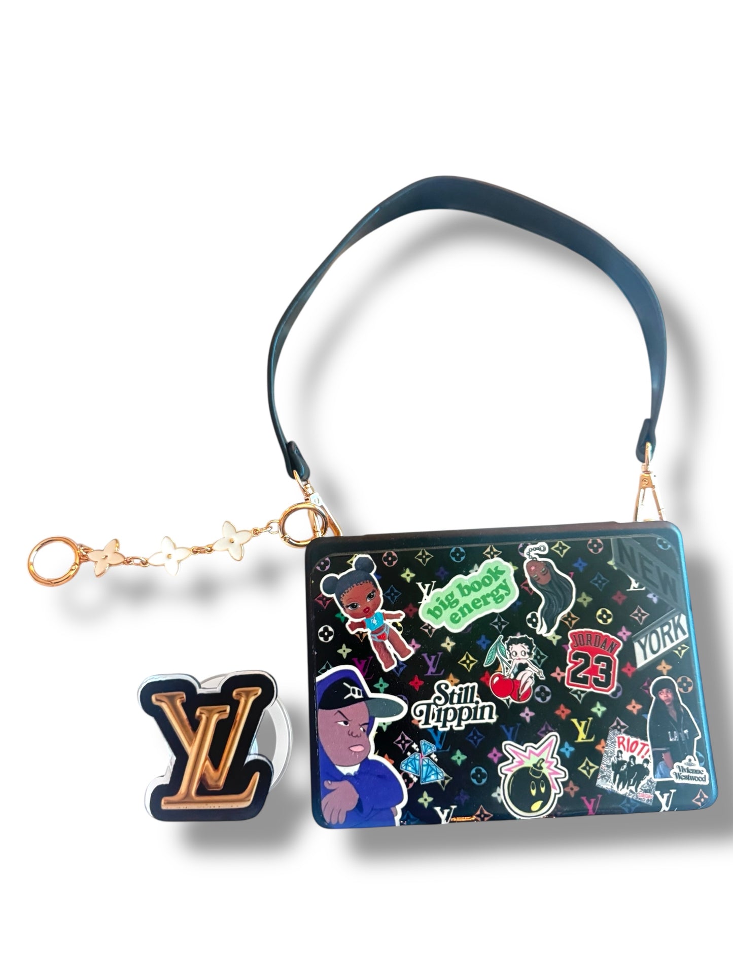 LV Murakami Tingz Bag: Kindle & Mini IPad with Poppie & Monogram charms
