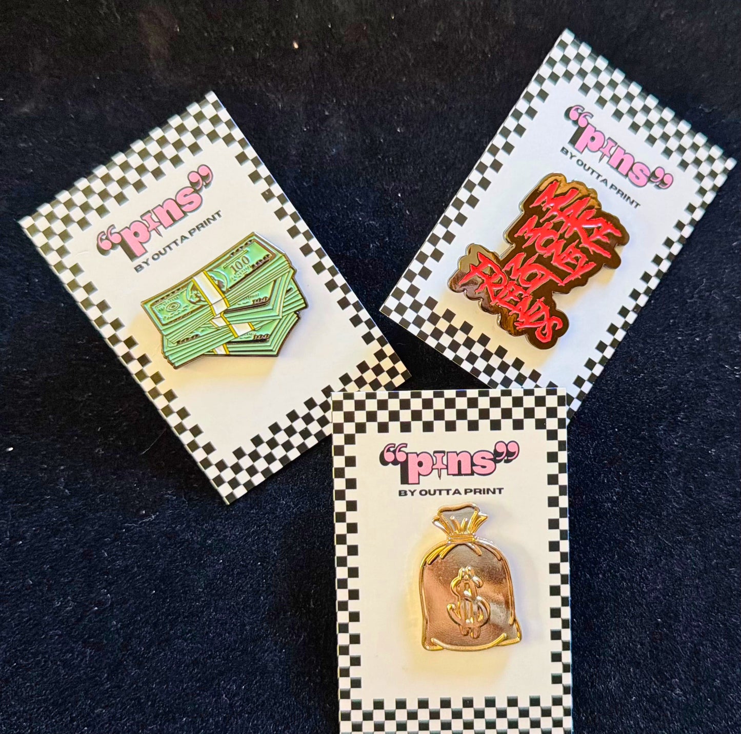 Money Over Boys Pins