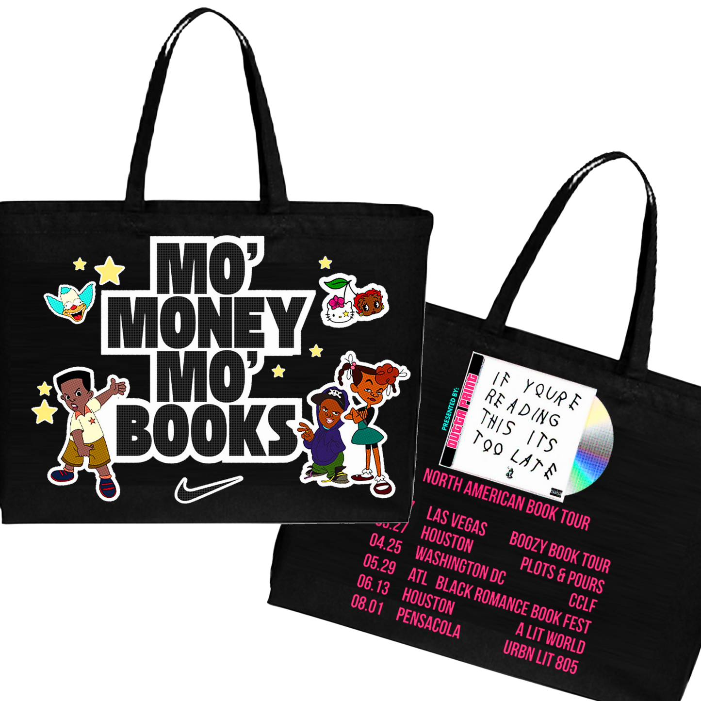 MO MONEY MO BOOKS TOUR TOTE