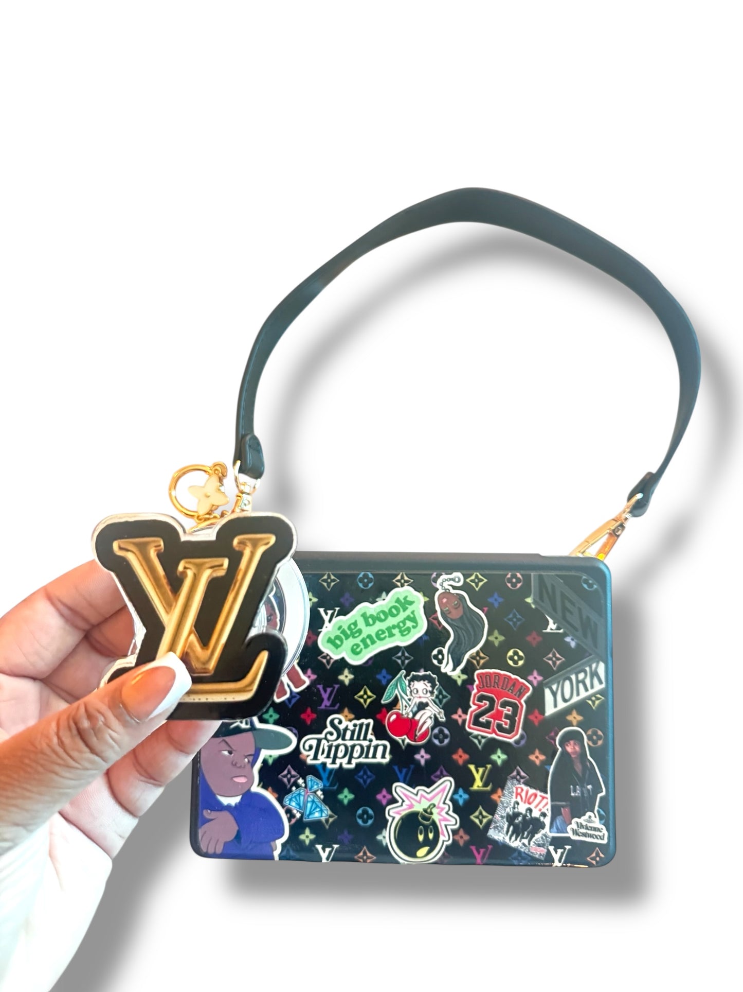 LV Murakami Tingz Bag: Kindle & Mini IPad with Poppie & Monogram charms
