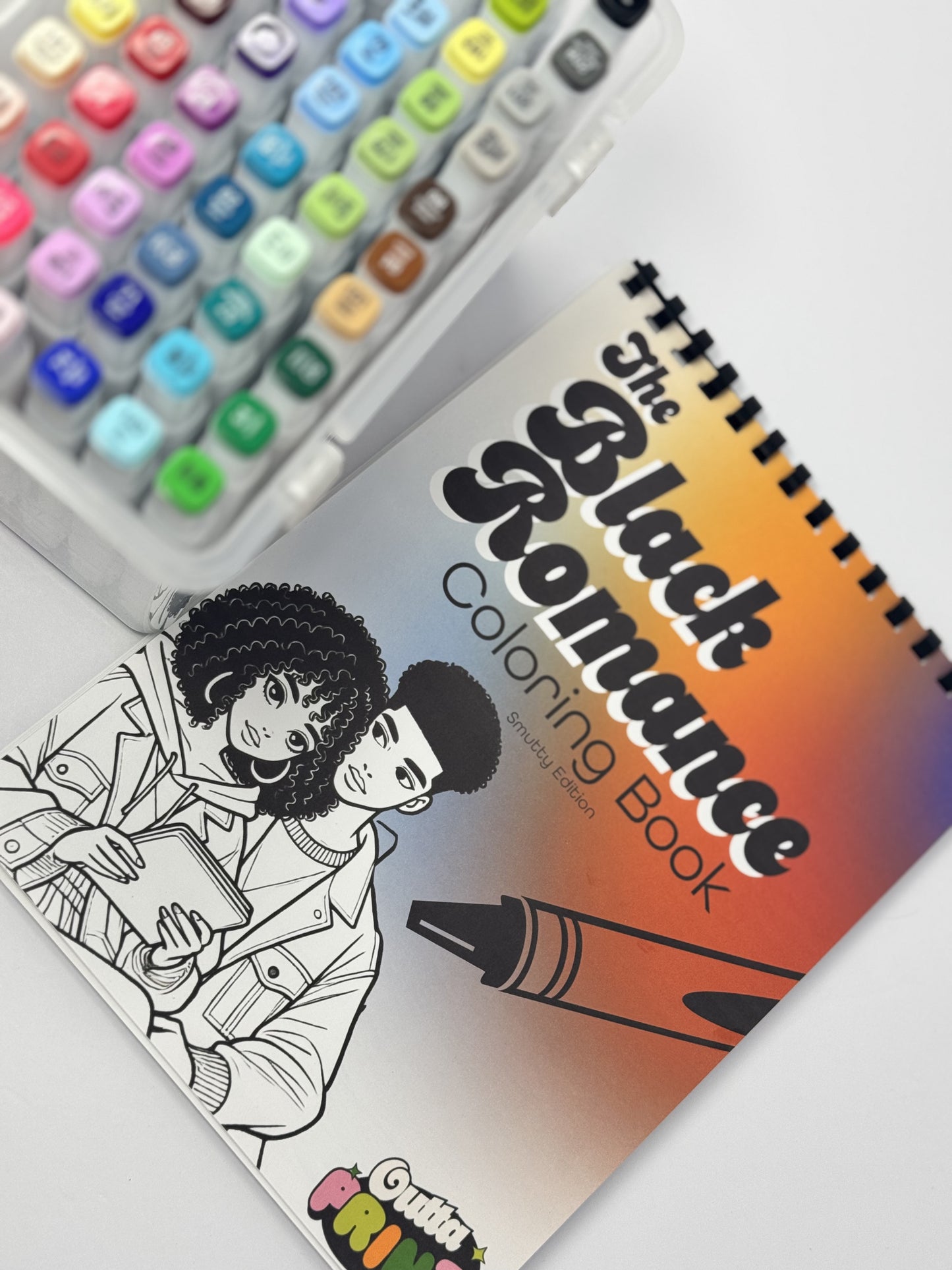 Black Romance Bookish Coloring Book - Celebrate Love and Creativity