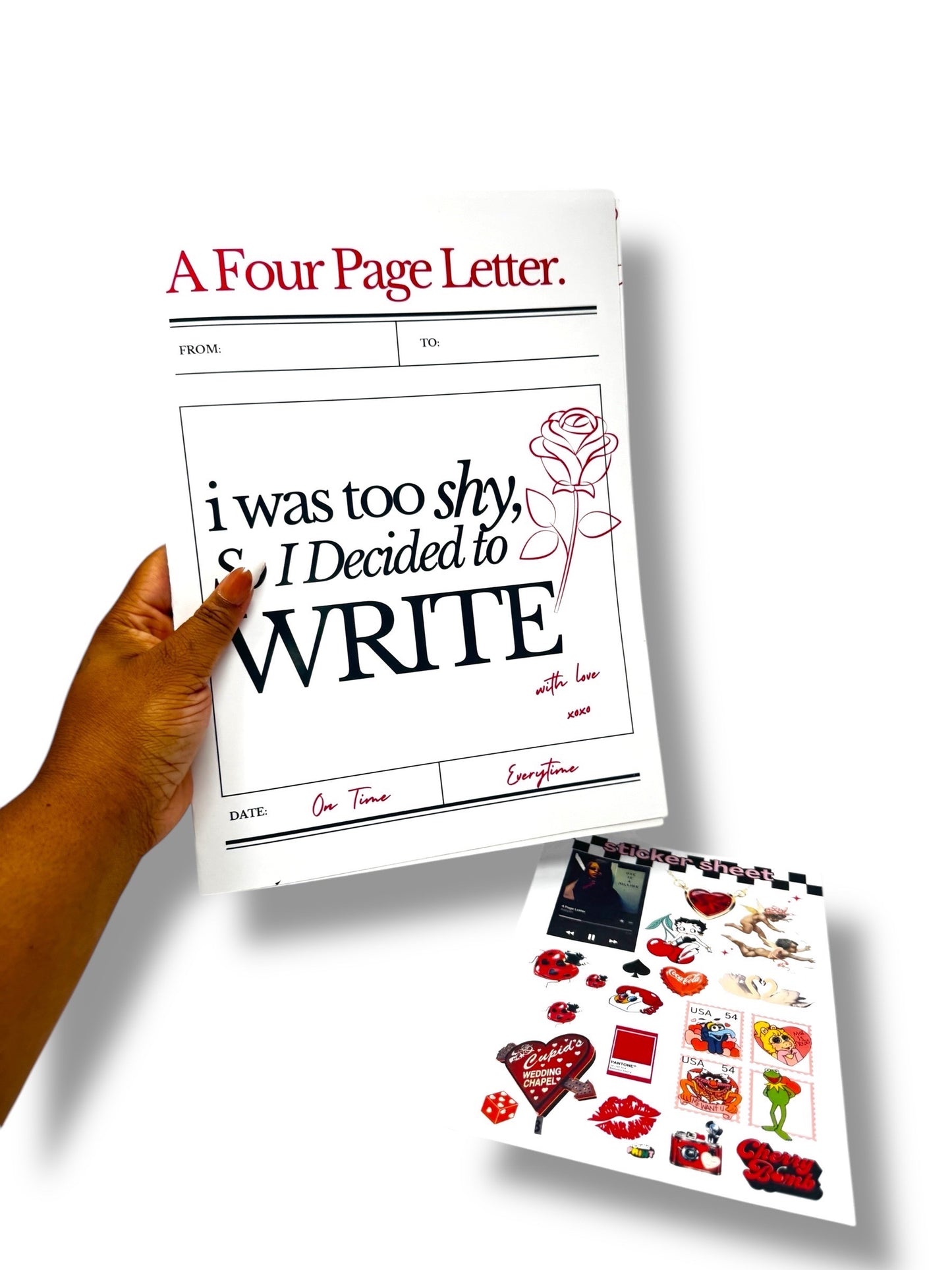 Jumbo 4-Page Letter Card – Inspired by Aaliyah’s Iconic Song 💌