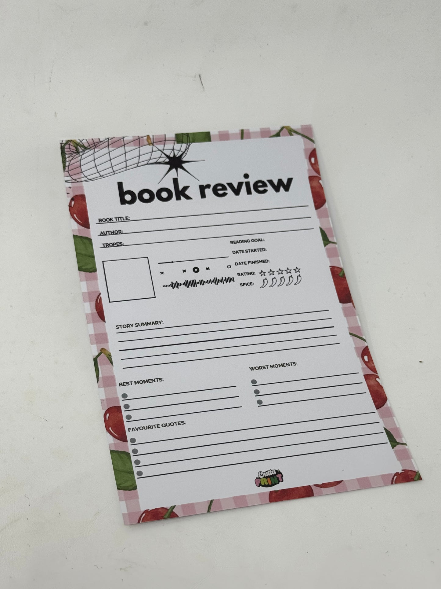 Book Review Sheets