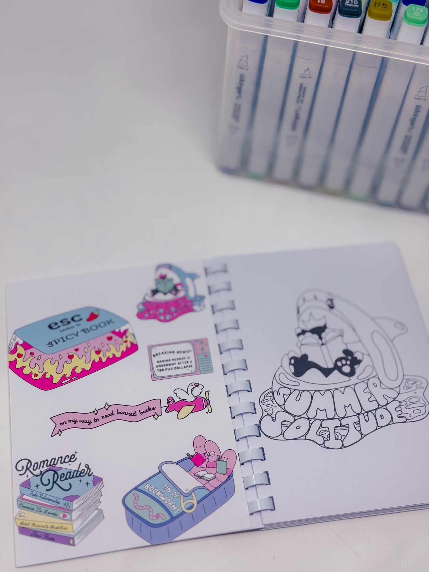 A Bookish Coloring Book