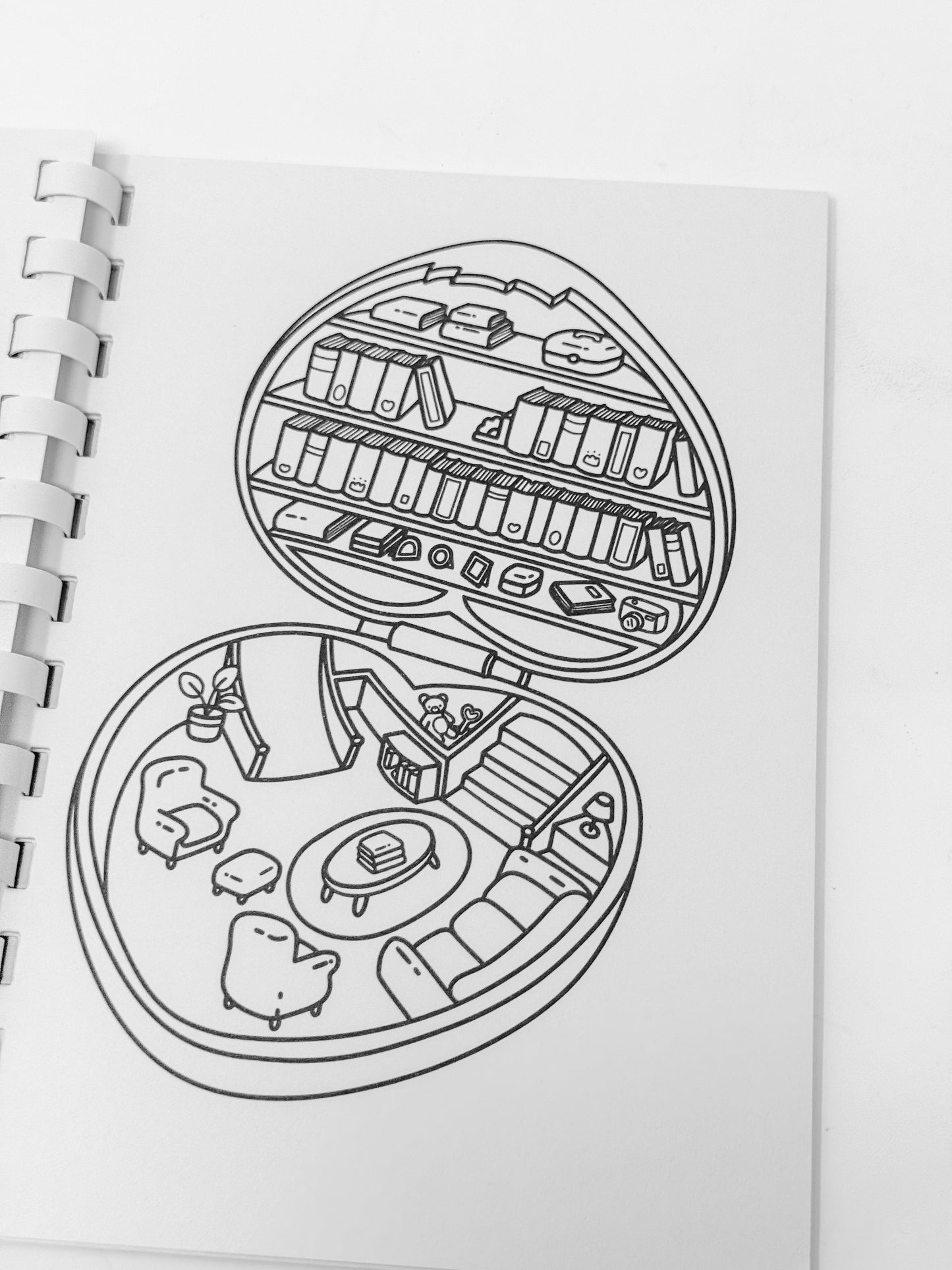 A Bookish Coloring Book