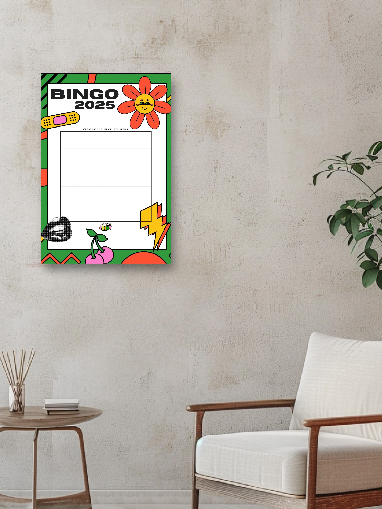 Green Machine Bingo Poster