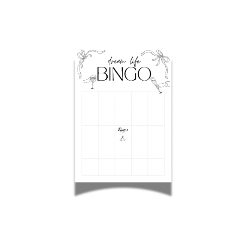 DREAM LIFE BINGO POSTER
