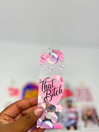 Bookish Baddie Acrylic Bookmark (1pc)