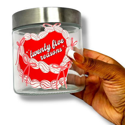 💌 25 Reasons I Love You Jar – DIY Love Notes with Scratch-Off Stickers | Romantic Gift for Couples & Friends 💌