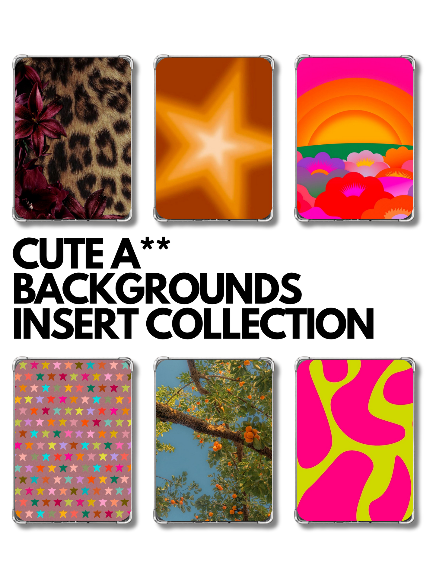 Cute A** Backgrounds Insert Collection