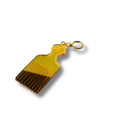 Jumbo Afro Pick Bag Charm