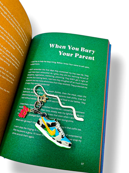 Sneaker Head Girl Hook Bookmark