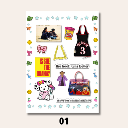 Y2K Ting Sticker Sheets