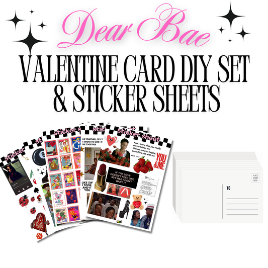 💌 Dear Bae: A ‘90s & Early 2000s Valentine’s Card & Sticker Set 💌