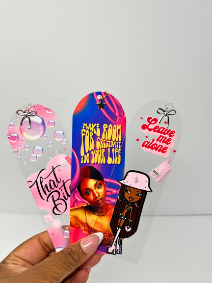 Bookish Baddie Acrylic Bookmark (1pc)