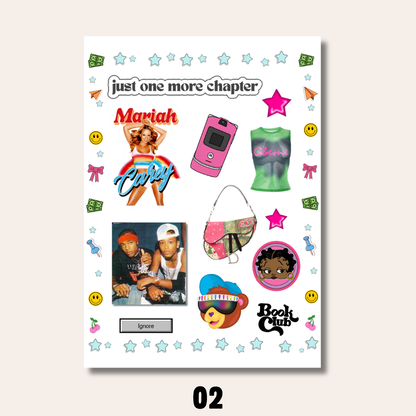 Y2K Ting Sticker Sheets