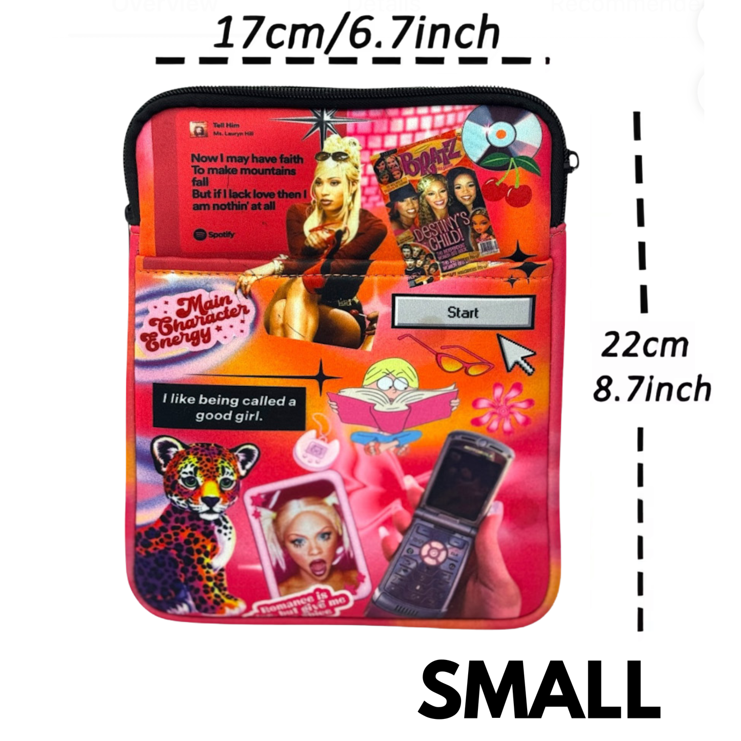 Y2K Realness Luxe Kindle & Book Sleeve (Waterrproof)