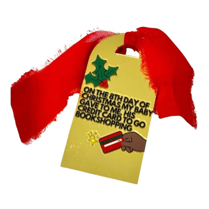 8 Days of Christmas Acrylic Bookmark