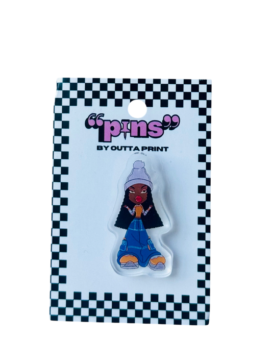 Sasha Acrylic Pin