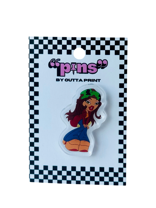 Yasmin Acrylic Pin