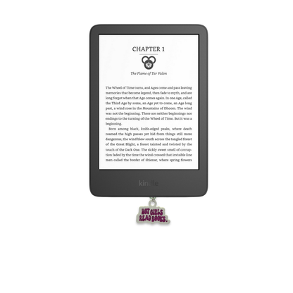 Hot Girls Read Books- Dust Plug Charm