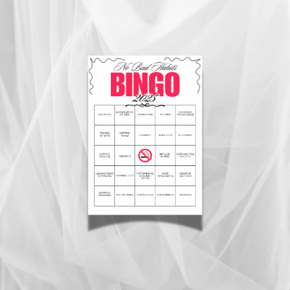 NO BAD HABITS BINGO POSTER (PREFILLED)