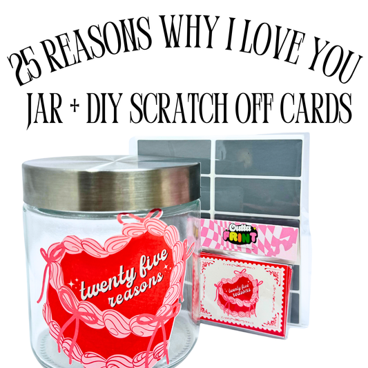 💌 25 Reasons I Love You Jar – DIY Love Notes with Scratch-Off Stickers | Romantic Gift for Couples & Friends 💌