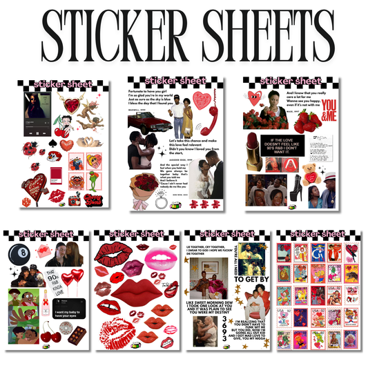 One Random Throwback Romance Ting Sticker Sheet