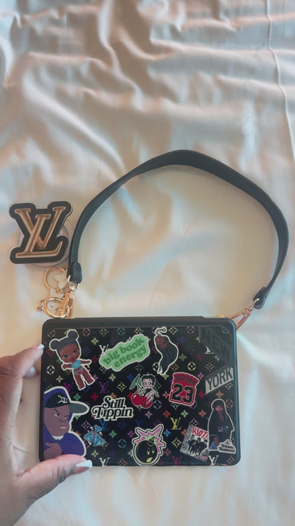LV Murakami Tingz Bag: Kindle & Mini IPad with Poppie & Monogram charms